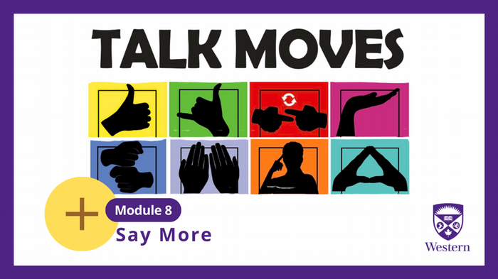Image with talk moves icons